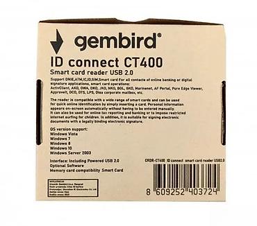 Druga oprema za računare i laptopove: Gembird ID connect CT400 – čitač pametnih kartica (USB 2.0) - Tip — 1