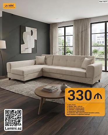 Диваны: Künc Divan – La Mini - Ölçülər: 260 × 160 sm - Mexanizm: açılan — 1