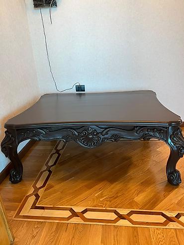 pemo luks: Kvadrat masa, Açılmayan, Təkərsiz, Taxta, Zəmanətsiz — 1