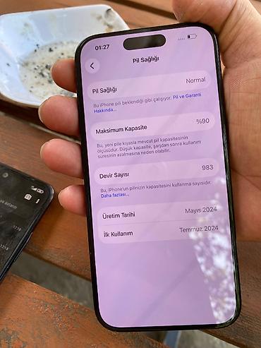 iphon 14 pro max: IPhone 15 Pro, Blue Titanium, Barmaq izi, Face ID, Simsiz şarj — 1