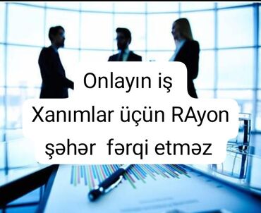 Satış üzrə menecerlər: Satış meneceri tələb olunur, Yalnız qadınlar üçün, 30-45 yaş, Təcrübəsiz, Aylıq ödəniş