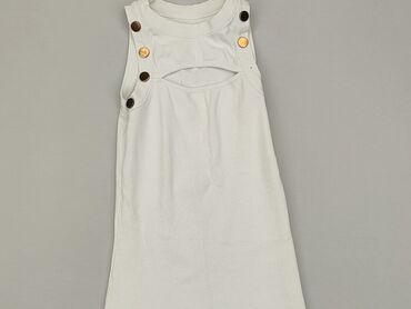 sukienka dżinsowa midi: Sukienka, 7 lat, 116-122 cm, stan - Zadowalający