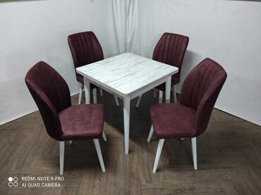 Setovi stolova i stolica: Cena kompleta 💵💸 🔹Stolica 🔹Boja -Zelena 🔹Materijal-metalni ram — 9