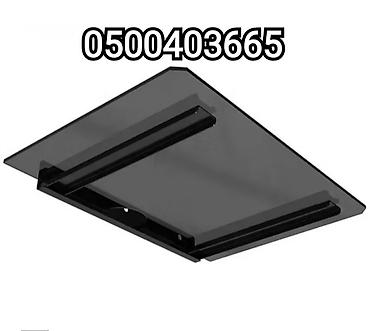 Установка телевизоров: Полка из черного стекла для ресивера, роутера,модема и приставок ( — 3