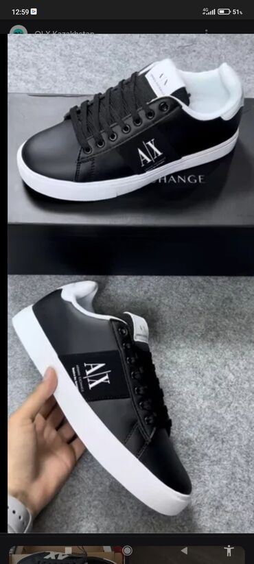 высокие: Кеды A | X ARMANI EXCHANGE размеры 40/43 качество высокое кожанные