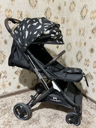 коляска baby trend: Коляска, цвет - Черный, Б/у