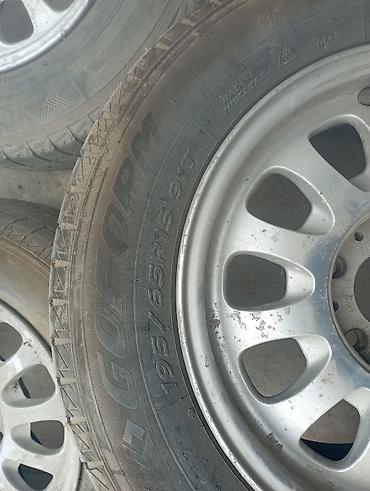 Шиналар жана дисктер: Дөңгөлөктөр монтажда 195 / 65 / R 15, Кыш, Колдонулган, Комплект, Жеңил унаалар, Куйма, тешиктери - 4 — 2