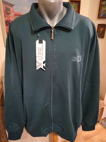 zeleni kaputi: Sweatshirt, 5XL (EU 62), color - Green, With pockets