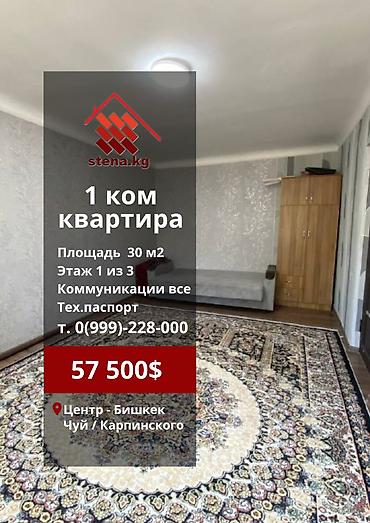1 комната, 30 м², 1000 мелочей Хрущевка, 2 этаж, Свежий ремонт
