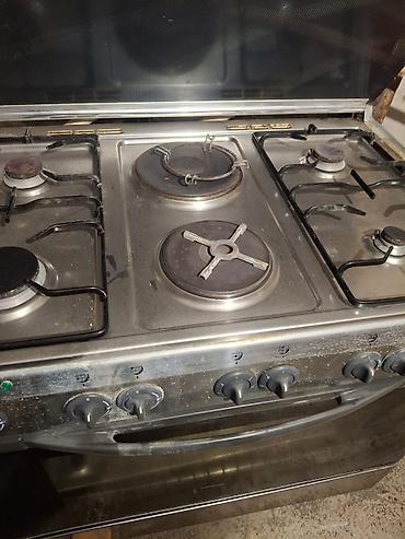 Техника и электроника: Ariston qaz plitəsi və soba kombinəsi - 5 qaz ocağı: 1 böyük wok — 3