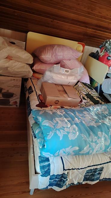 stol gence: Uşaq/yeniyetmə otağı üçün mebel dəsti kravat, matras, kitablıq, şkaf — 3