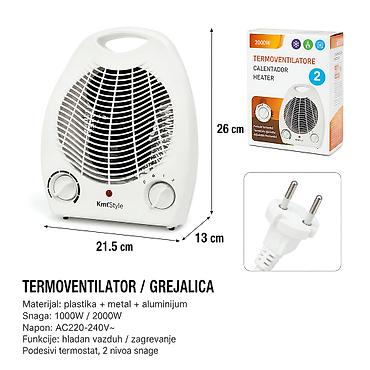 KMT Grejalica sa ventilatorom 5302459 Prenosivi