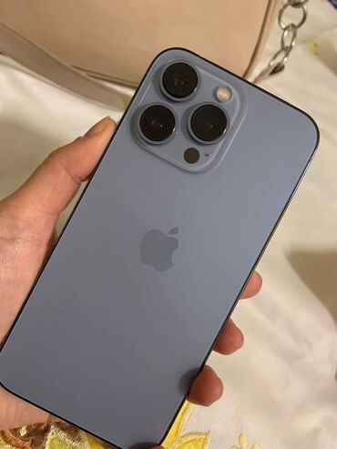 телефон опо: IPhone 13 Pro, Б/у, 256 ГБ, Голубой, Чехол, 86 %
