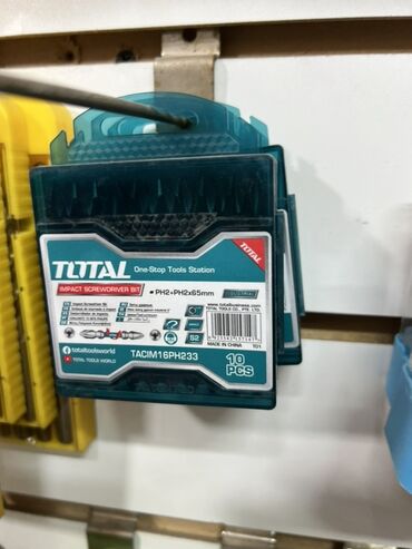 дрель новый: Набор ударных отверток Total TACIM16PH233 с насадками PH2-PH2x65 мм. В