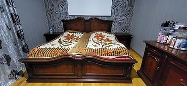 işlenmiş taxt: İşlənmiş, İkinəfərlik çarpayı, Bazasız, Matras ilə, Siyirməsiz, Malayziya — 2