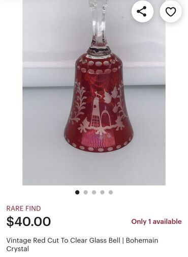 Ostali kućni dekor: Zvono novo Bohemija kristal rucno gravirano 70te. Kristalno — 8