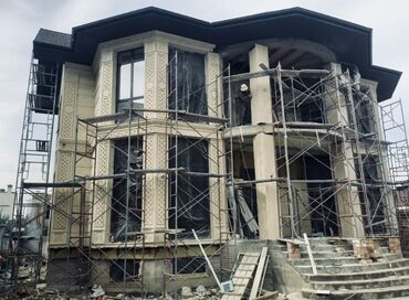 Фасадные плиты Сары-Таш (Травертин): Сары Таш • Гранит • Мрамор Баардык түрүн орнотобуз – каалаган дизайнда — 18