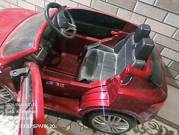 a class makasin: Uşaq üçün elektrikli minik maşını - Korpus: qırmızı rəng, kabriolet — 1