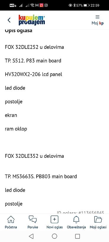 Aksesoari za TV i video: FOX 32DLE252 i FOX 32DLE352 – delovi za TV Dostupni originalni delovi — 13