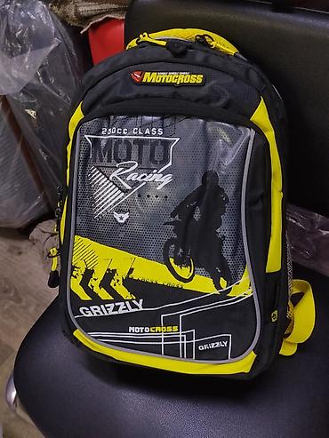 мото чехол: Рюкзак Grizzly «Motocross» для школы и повседневного использования. - — 1