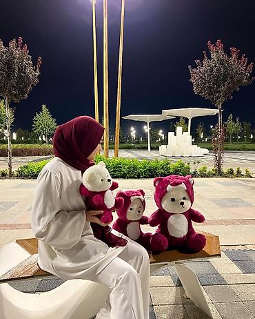 dilvin teddy: Мягкая игрушка «Мишка с капюшоном » 45см - Очаровательный плюшевый — 4