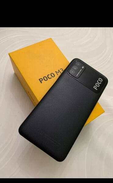 Poco: Poco M3, Новый, 128 ГБ, цвет - Черный, 2 SIM