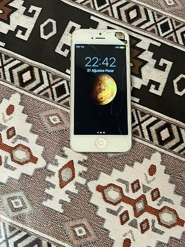 iphone adapdır: IPhone 5, < 16 GB, Ağ, Qırıq — 2