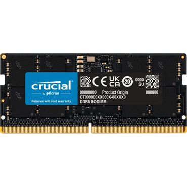 Сканеры: Оперативная память (RAM) Crucial, 8 ГБ, > 4000 МГц, DDR5, Для ноутбука, Новый