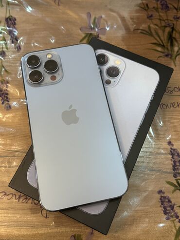 ford x max: IPhone 13 Pro Max, Б/у, 256 ГБ, Sierra Blue, Защитное стекло, Чехол, Коробка, 88 %