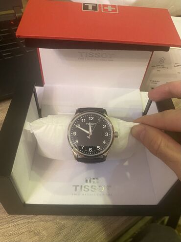 серебра: Классические часы часы, Tissot, Серебро, Швейцария, Водонепроницаемые, Оригинал, Мужские, Новый