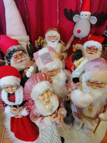 Ostali kućni dekor: Deda-mraz 63cm - 4200din Baba-mrazica 60cm-4000din Muzicki deda-mraz — 4