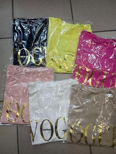 Majice kratkih rukava: Majice sa natpisima trendi basic modeli. Sira majica sa okruglim — 11