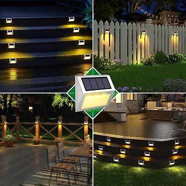 Baštenska rasveta: Solarne LED svetiljke za stepenice/ogradе – set - Solarna napajanja — 3