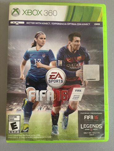 Oyun diskləri və kartricləri: Xbox 360 FIFA 16