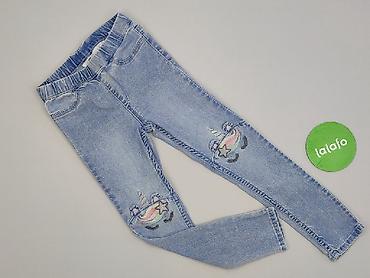 kik spodnice: Spodnie jeansowe, H&M, 4-5 lat, 110, stan - Bardzo dobry — 2