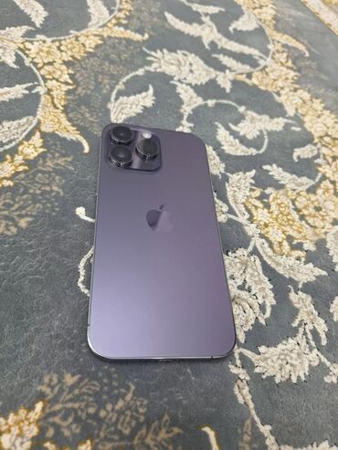 стекло антишпион: IPhone 14 Pro Max, Колдонулган, 512 ГБ, Deep Purple, Коргоочу айнек, Каптама, 90 %