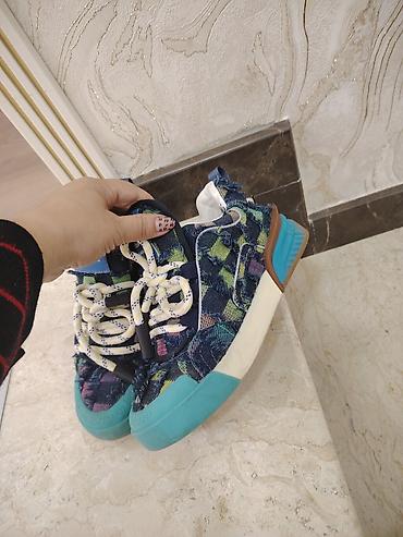 Women's Sneakers and athletic shoes: Dolce & Gabbana, Ölçü: 38, rəng - Göy, İşlənmiş — 3