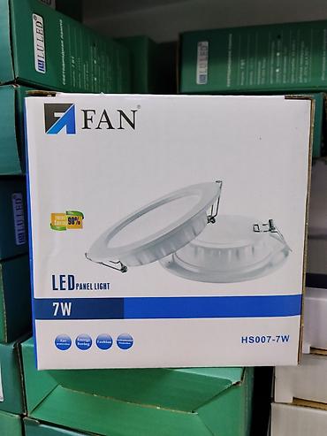 Круглая встраиваемая LED панель FAN HS007-7W - Мощность: 7 Вт - Тип