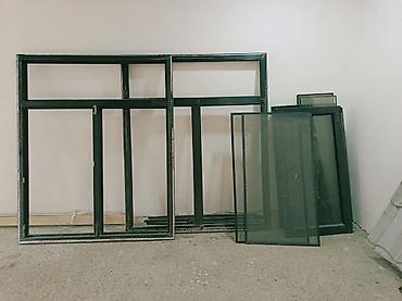 Alüminium pəncərə və qapı dəsti - Material: tünd rəngli alüminium