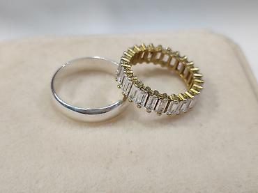 Серебряные кольца: Серебряные парные кольца Серебро напыление жёлтое золото 925 пробы at lalafo.kg — 5 Серебряные кольца: Серебряные парные кольца Серебро напыление жёлтое золото 925 пробы — 5