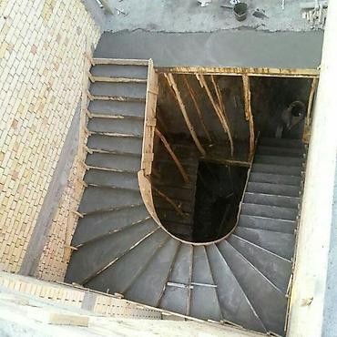 Обшивка лестниц: Лестница куямиз бетондан — 7