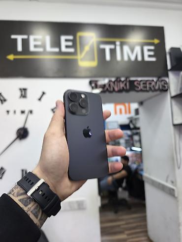 iphone adaptir: IPhone 15 Pro, 128 GB, Zəmanət, Simsiz şarj, Face ID — 1