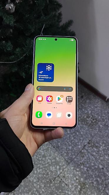 Samsung: Samsung Galaxy A56, Б/у, 128 ГБ, цвет - Белый, 1 SIM, 2 SIM, eSIM — 2