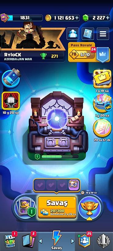 Clash Royale hesabı – tam dolu və oynamağa hazır - Profil adı: RyloCK