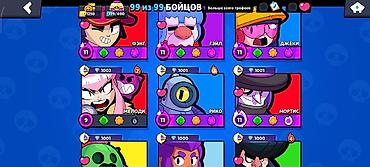 Другие игры и приставки: Игровой аккаунт Brawl Stars Основные параметры: - Трофеи: 71 250 - — 5