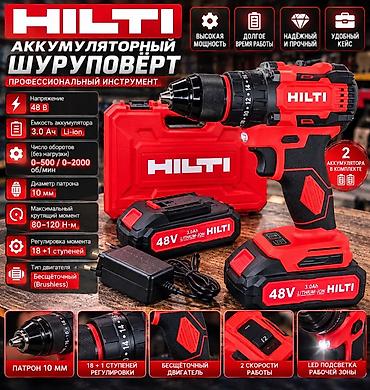 Инструменты: Аккумуляторный шуруповерт HILTI 48V (комплект) Профессиональный — 3