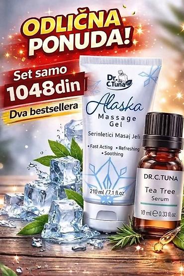 Set Dr. C. Tuna – dva bestsellera 1) Alaska Massage Gel – 210 ml (7.1 na lalafo.rs Set Dr. C. Tuna – dva bestsellera 1) Alaska Massage Gel – 210 ml (7.1