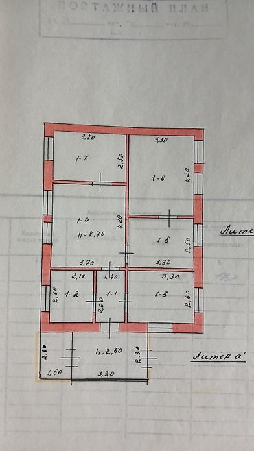 дом для шерине: 4 комнаты, 65 м², Чолпон-Ата, Собственник — 3