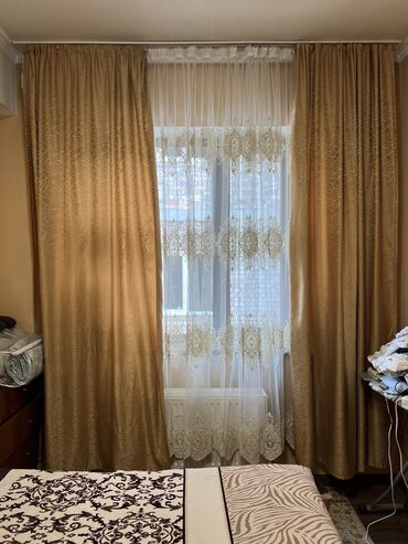 занавеска шторы: Занавеска с тюлем на квартиру 106 серии на крючках готовые есть не