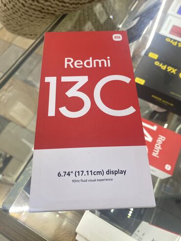 Redmi: Redmi, Redmi 13C, Новый, 256 ГБ, цвет - Синий, 1 SIM, 2 SIM